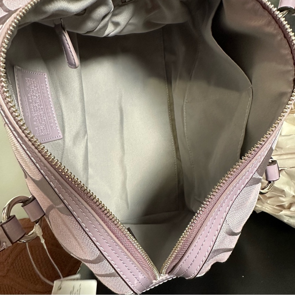 Coach Lilac Signature Print Bag NWT - Picture 7 of 7